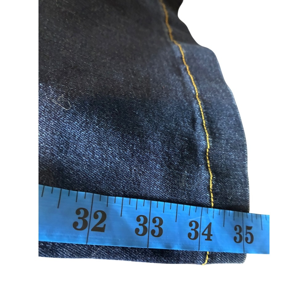 SPANX Dark Wash Flare Pull On Stretch Shaping Jeans Medium Tall - Picture 8 of 10